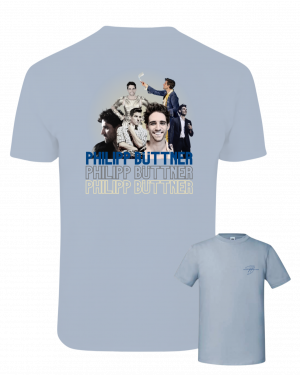 T-Shirt "Bühne" blau